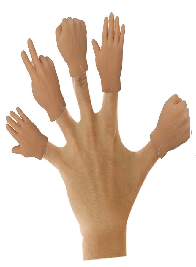 ذا جاج مجموعة ألعاب TheGag Finger-Hands، لعبة حجر ورقة مقص، 6 قطع، قطعتان من كل نوع، دمى أصابع صغيرة ناعمة الملمس، واقعية الملمس، هدية صغيرة مضحكة، هدية مثالية للأطفال، أشياء غريبة حقًا - Image 2